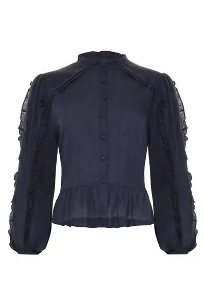 Anna Cate Women's Sarah Top In Navy In Blue