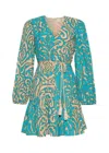 Anna Cate Women's Vivienne Mini Dress In Teal In Multi