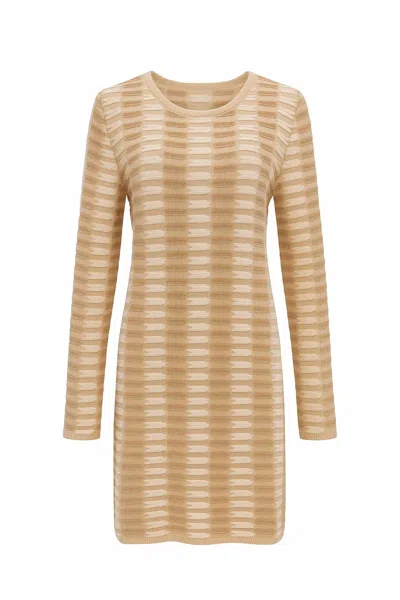 Anna Cate Women's Wells Mini Dress In Khaki Mix In Brown