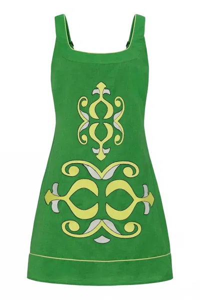 Anna Cate Women's Zander Mini Dress In Kelly In Green