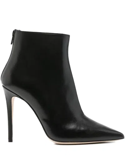 Anna F 105mm Pointed-toe Ankle Boots In Black