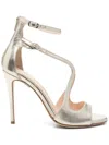 Anna F 110mm Metallic-finish Leather Sandals