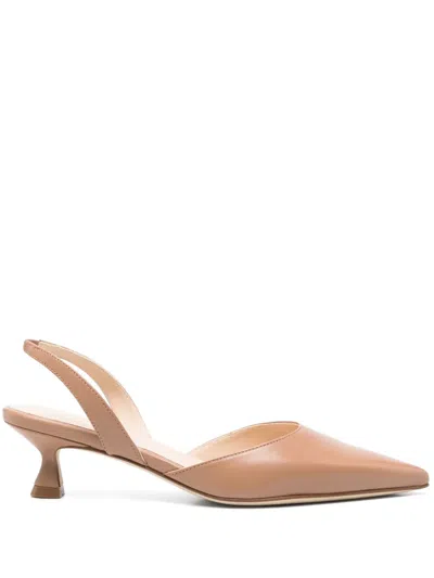 Anna F 45mm Slingback Pumps In Neutrals