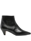 Anna F 50mm Leather Boots In Black