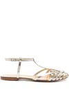 Anna F Flat Sandals . Woman Color Silver In Gold