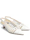 Anna F 55mm Leather Pumps In White