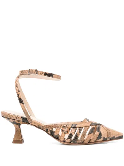 Anna F 60mm Animal-print Pumps In Neutrals