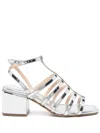 Anna F 60mm Leather Heeled Sandals In White
