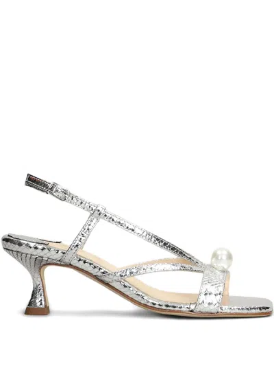 Anna F 60mm Snake Skin-print Sandals