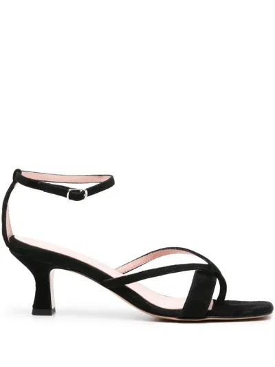 Anna F 70mm Suede Sandals In Black