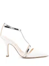 Anna F 95mm Leather Pumps In White
