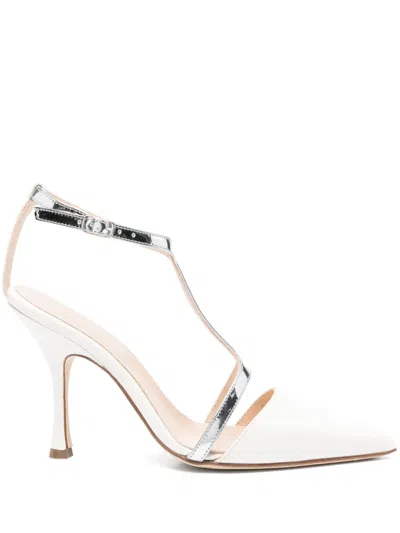 Anna F 95mm Leather Pumps In White