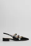 Anna F Patent-finish Ballet Flats In Black