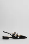 Anna F Patent-finish Ballet Flats In Black