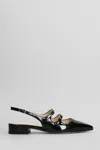 Anna F Patent-finish Ballet Flats In Black