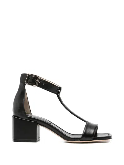 Anna F Buckle-fastening Heeled Sandals In Black