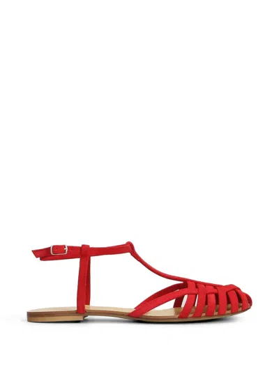 Anna F Cage-strap Sandals In Red