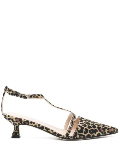 Anna F Chanel Pointed Toe Kitten Heel Shoes