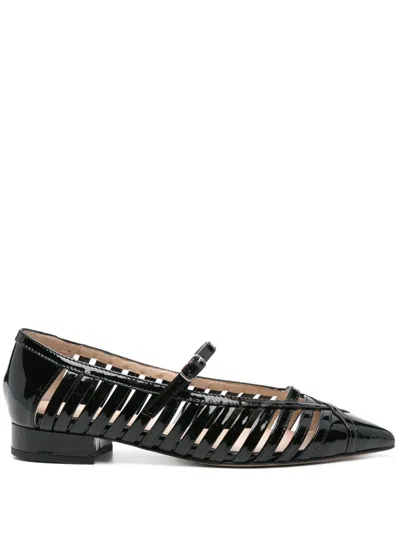 Anna F Cut-out Detail Ballet Flats In Black