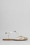 Anna F Flat Sandals . Woman Color Silver In Platinum