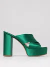 Anna F Heeled Sandals . Woman Color Green In Green