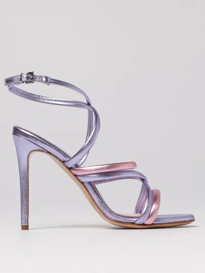 Anna F Heeled Sandals . Woman Color Lilac