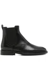Anna F Leather Boots In Black
