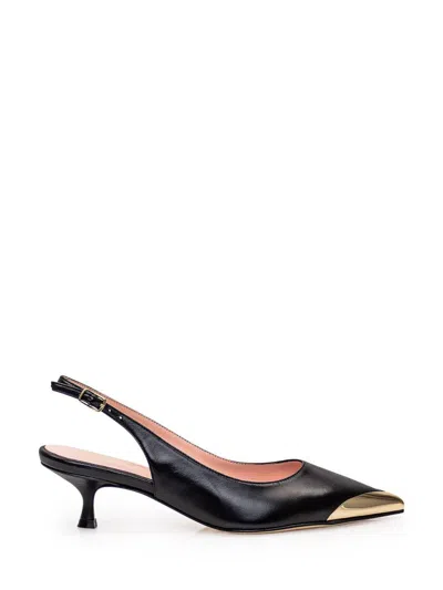 Anna F . Leather Slingback