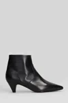 Anna F . Low Heels Ankle Boots In Black