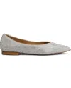 Anna F . Pointed Toe Flats With Shimmering Embellishments In Metallic