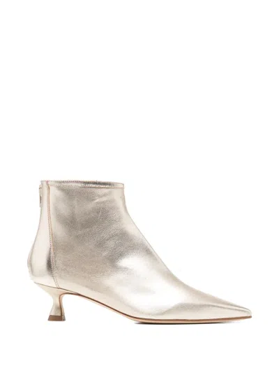 Anna F Pointed-toe Boots In Neutral