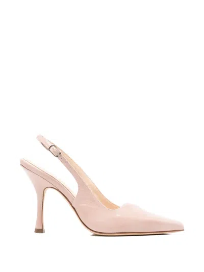 Anna F Pointed-toe Slingback Pumps In Multi
