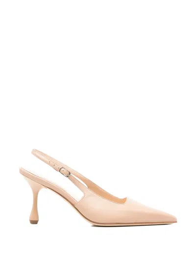Anna F Pointed-toe Slingback Pumps In Pink