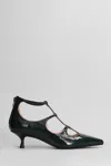 Anna F 50mm Leather Pumps In Green