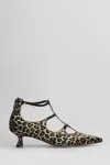 Anna F 50mm Leopard-print Pumps In Multicolor