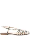 Anna F Python-print Sandals