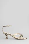 Anna F 70mm Python-print Sandals