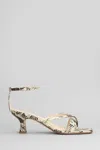 Anna F 70mm Python-print Sandals
