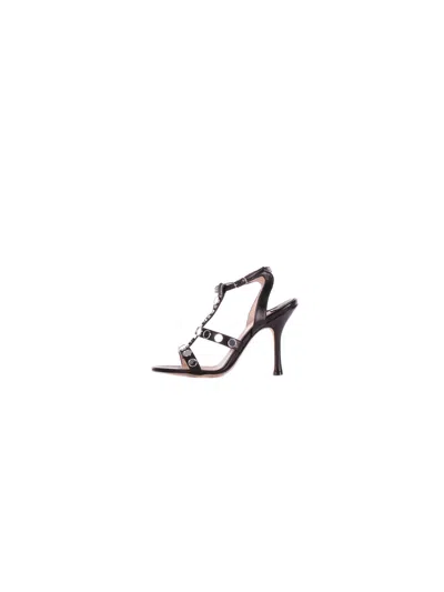 Anna F . Sandals Black