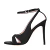 Anna F . Sandals Black In Nero Neri E Grigi