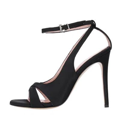 Anna F . Sandals Black In Nero Neri E Grigi