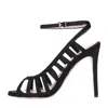 Anna F . Sandals Black In Nero Neri E Grigi