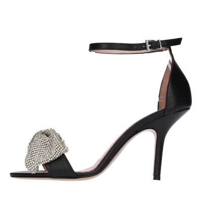 Anna F . Sandals Black In Nero Neri E Grigi