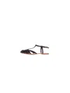 Anna F Suede Sandals In Nero Nero
