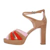 Anna F . Sandals Multicolour In Multicolour