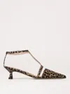 Anna F . With Heel Spotted In Beige