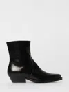 Anna F . Texan Ankle Boots In Black
