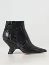 Anna F Flat Ankle Boots . Woman Color Lead In Lead