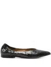 Anna F Snake Skin-effect Ballet Flats