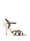 Anna F Strap Pointed Pumps In Neutral